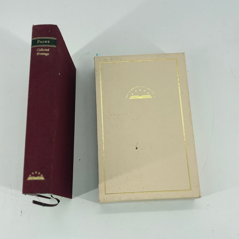 The Library of America Thomas Paine Collected Writings Hardcover Maroon Slipcase